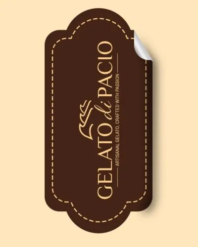 Gelato di Pacio branded label